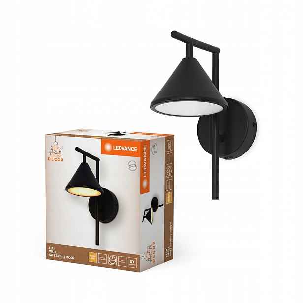 Led nástěnná lampa 5W 180lm Cct Dekorativní černá Fuji Ledvance