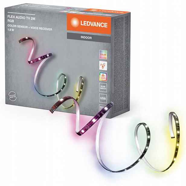 Pásek Led pásek 1.8W Rgb Audio Tv Dálkový Ovladač Usb 2M Flex Audio Ledvance