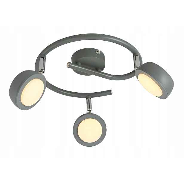 Šedá spirálová pohyblivá lampa 3X6W Led MILD Candellux