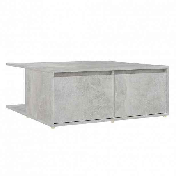 vidaXL Konferenční stolek betonově šedý 80 x 80 x 31 cm dřevotříska