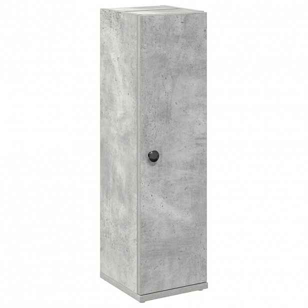 vidaXL Koupelnová skříňka s držákem rolí betonově šedá 20,5x22x72 cm