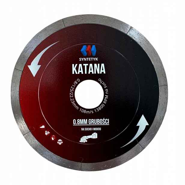 Diamantový kotouč Katana Tloušťka 0,8 mm pro gres, keramiku, kámen 125 mm