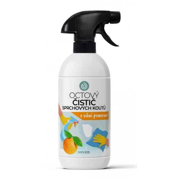Nanolab Silný octový čistič na sprchové kouty pomeranč 500ml