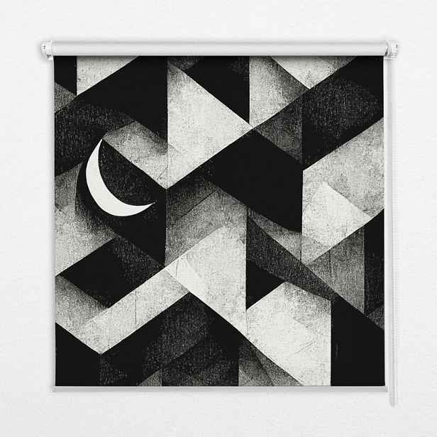 TULUP VNITŘNÍ roleta - okenní roleta - roleta - 110x140 cm - Trojúhelníky v abstrakci