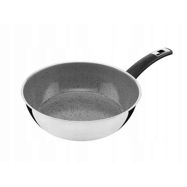 Kolimax Pánev Cerammax Pro Comfort Wok 26 cm s rukojetí, vysoká, šedý Grani