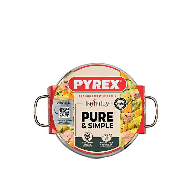 Nerezový kastrol PYREX Infinity ø24cm 4l