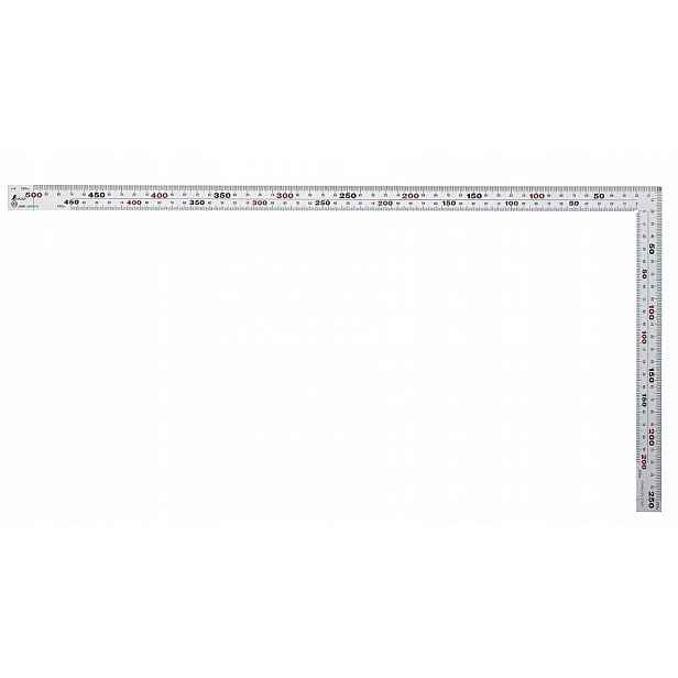 Shinwa ocelový úhelník nerez 50 cm 8 stupnic (11481)
