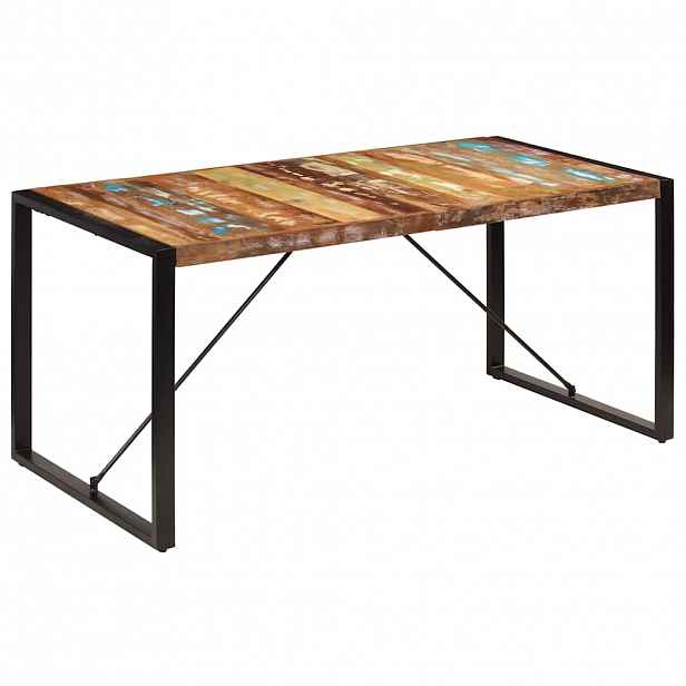 vidaXL Jídelní stůl 160 x 80 x 75 cm masivní recyklované dřevo