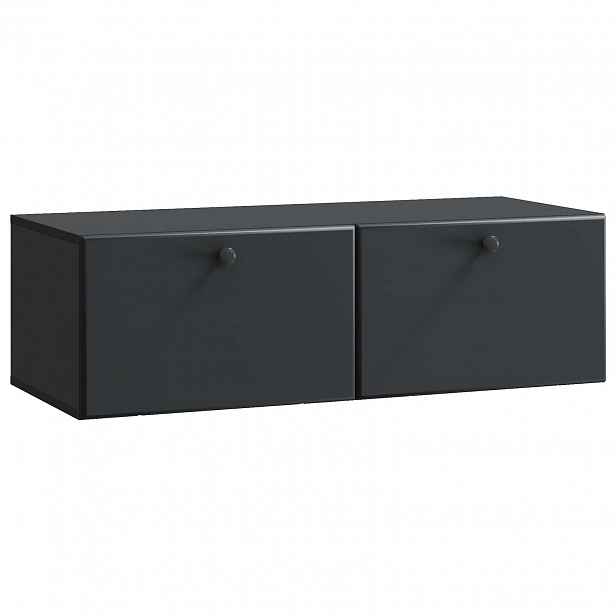 vidaXL Nástěnná TV skříň 98 x 41 x 30 cm Černá Kompozitní dřevo