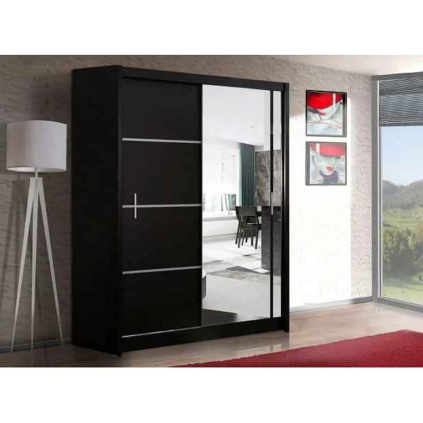 Casarredo Šatní skříň SANDINO 150 černá