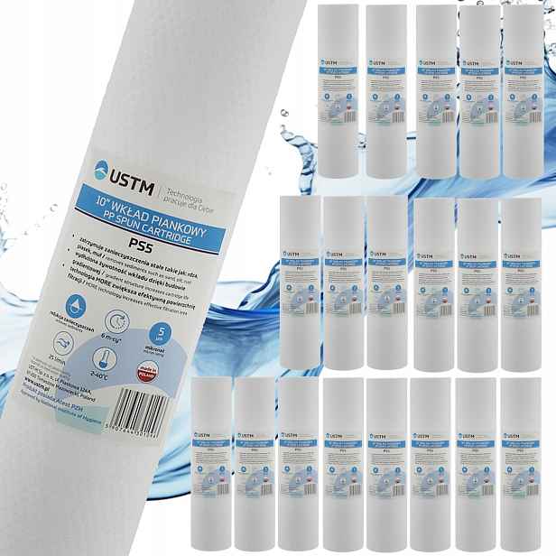 Filtr Na Vodu Vložka Do Filtrů 10" Pěnová Předfiltrace 5 Mikronů PS5