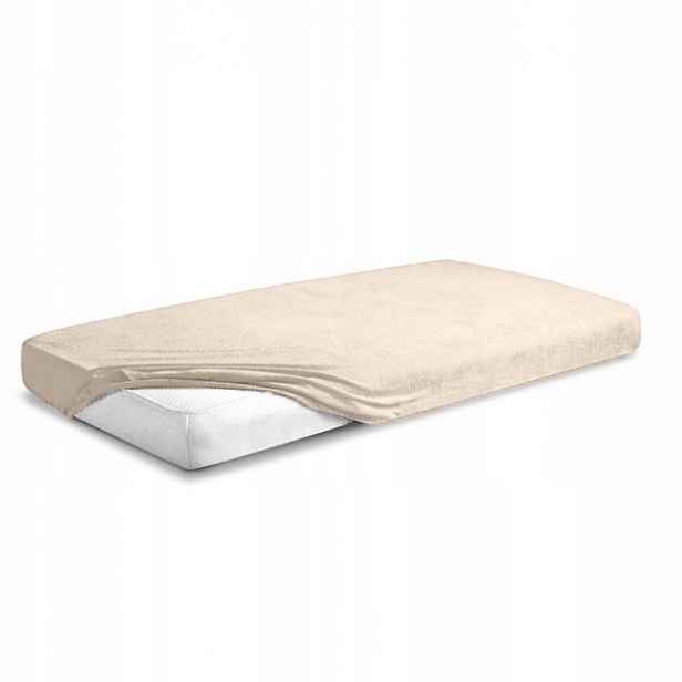 Froté Prostěradlo s gumou 90x190/200 Premium krémové
