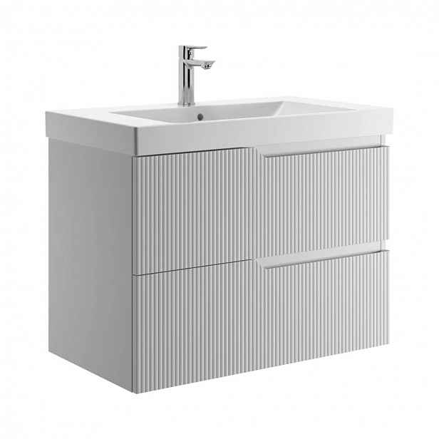 Jika Cubito Style - Umyvadlová skříňka, 80x57x45 cm, 2 zásuvky, matná bílá H40J4424023041