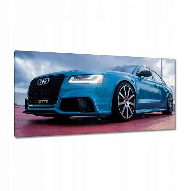 Obrazy 115x55 Modré Audi