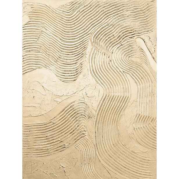 Ručně malovaný obraz 88x118 cm Metallic Champagne – Malerifabrikken