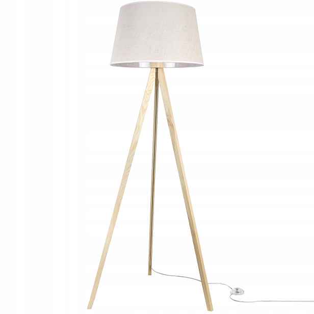 Stojací Lampa Podlahová Trojnožka S Stínítkem Do Ložnice Obývacího Pokoje Juta Boho Pl