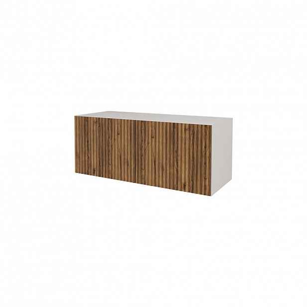 ALTDECOR NÍZKÁ komoda NOA-2-W 100 x 40 x 40 cm – bílá / Katania