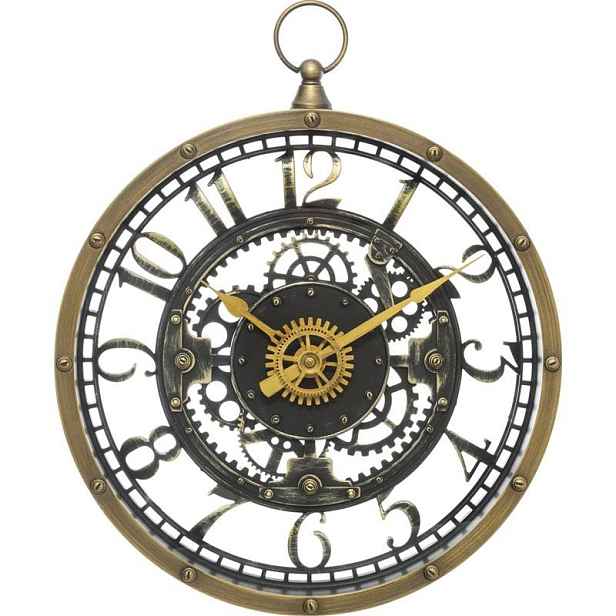 ATMOSPHERA Nástěnné hodiny meca hnědé