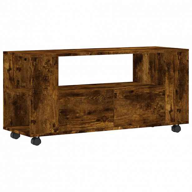 vidaXL TV skříňka kouřový dub 102 x 34,5 x 43 cm kompozitní dřevo
