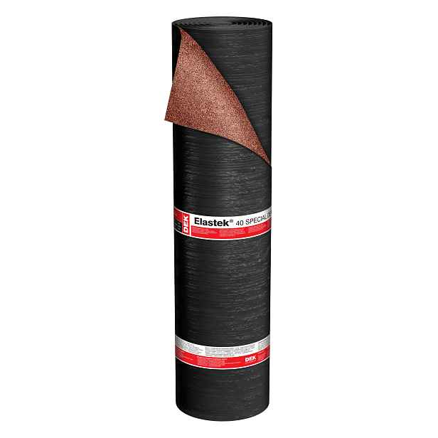 Asfaltový pás hydroizolační ELASTEK 40 SPECIAL DEKOR červený (7,5 m2/role) BT