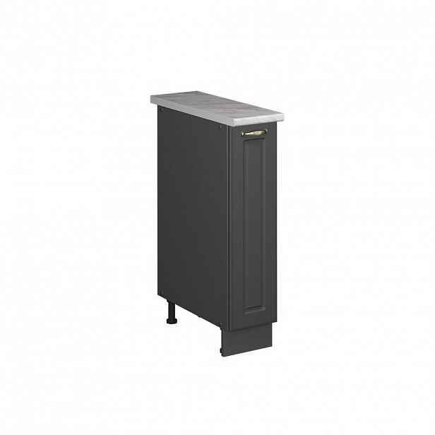 Vicco LÉKÁRNIČKOVÁ SKŘÍŇKA Fame-Line, Anthrazit-Gold Landhaus/Antracit, 20 cm, PD Mramor