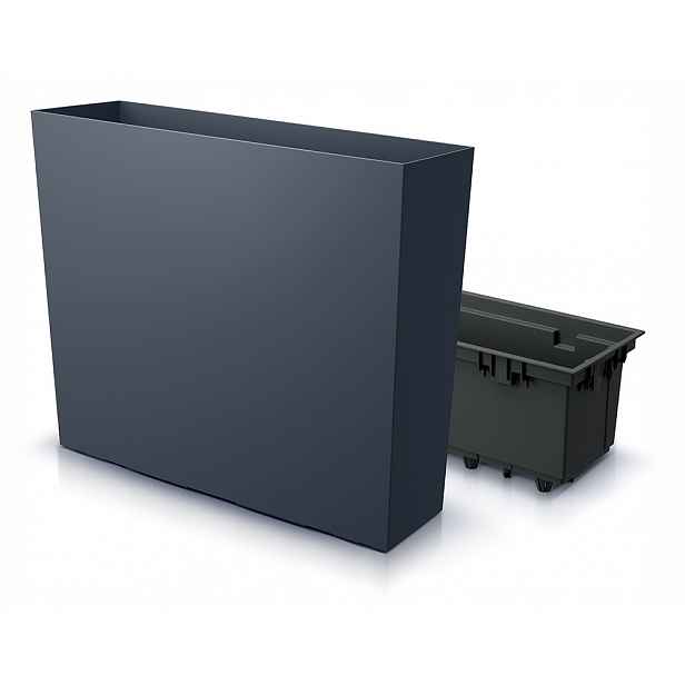 Květináč Urbi Case T šedý Prosperplast 77 x 23,5 x 68,6 cm DUC800T-S433