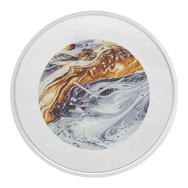 Mauro Ferretti Nástěnné hodiny Mirror 60 cm šedé/vícebarevné