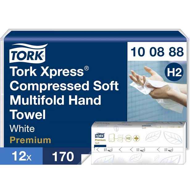 TORK Xpress papírové ručníky, stlačené jemné, 2-vr., 2040ks H2 100888