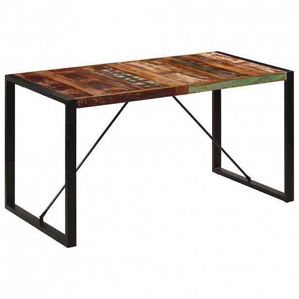 vidaXL Jídelní stůl 140 x 70 x 75 cm masivní recyklované dřevo
