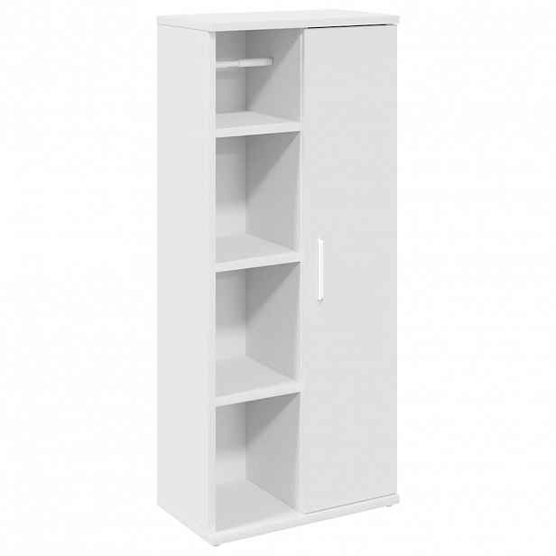 vidaXL Koupelnová skříňka s držákem rolí bílá 39 x 22 x 72 cm