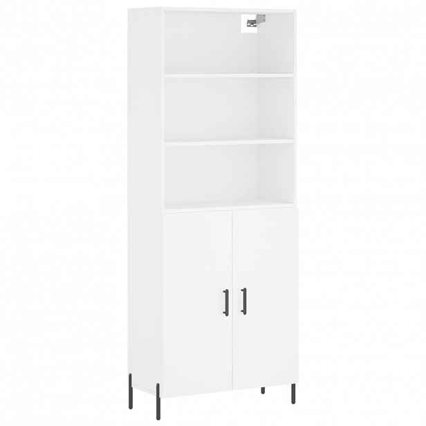 vidaXL Skříň highboard bílá 69,5 x 34 x 180 cm kompozitní dřevo