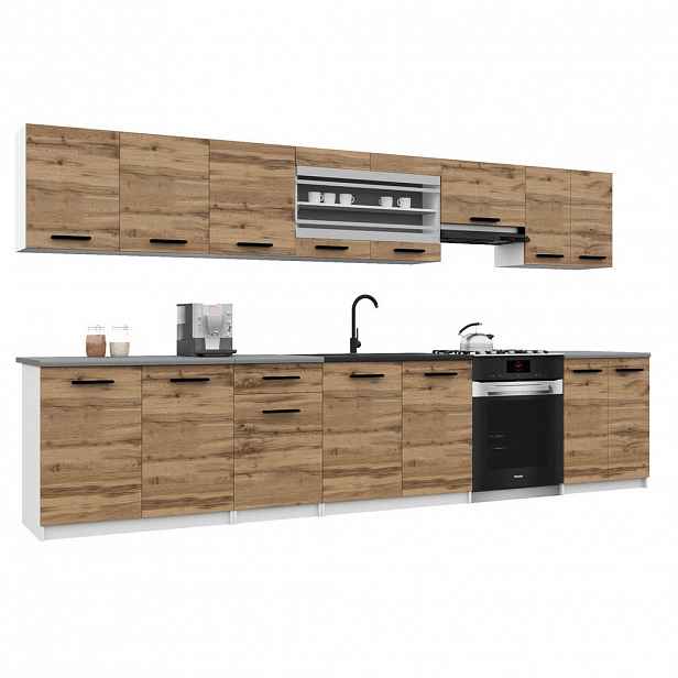 B BELINI GROUP KUCHYŇSKÁ LINKA Italia 3 320 cm, s pracovními deskami, Zlatohnědá