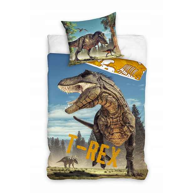 Povlečení Dinosaurus Povlečení Povlečení S T-rexem Lůžkové Potřeby S Dinosaury 140x200