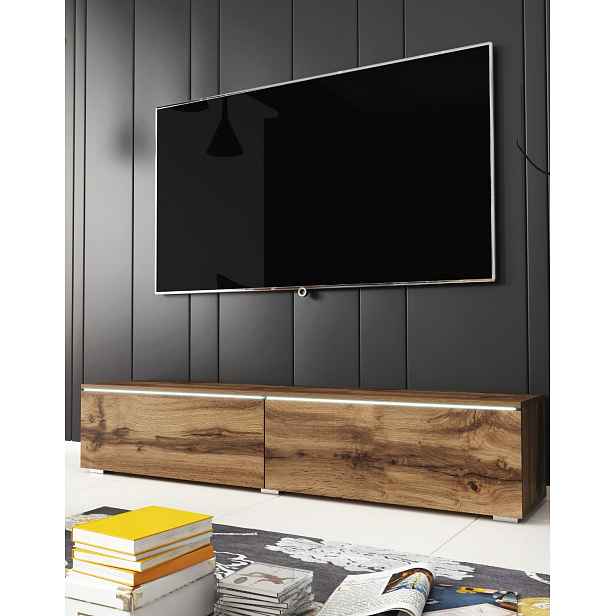 TV stolek 140 cm závěsný nebo stojící dub wotan Lowboard D