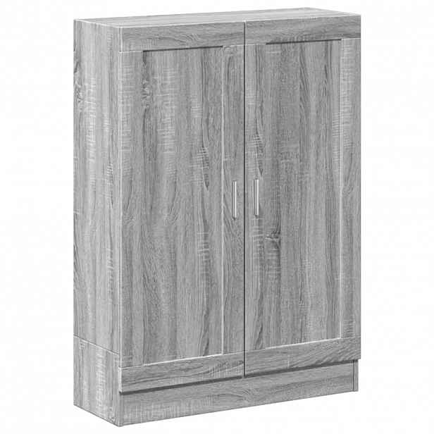vidaXL Knihovna šedá sonoma 82,5 x 30,5 x 115 cm kompozitní dřevo