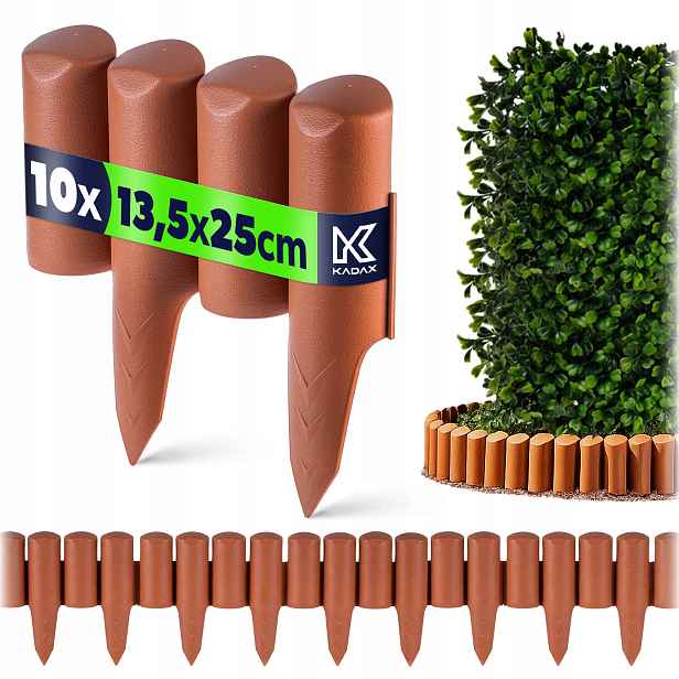 Zahradní Palisáda 240 cm Zahradní Lem Zahradní Plot Plastový Uv