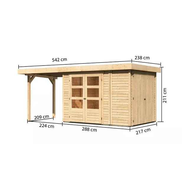 Dřevěný zahradní domek RETOLA 2 Lanitplast
