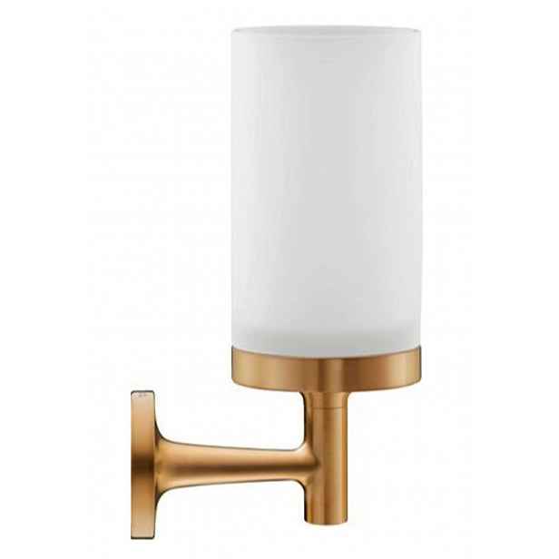 Duravit Starck T - Držák kartáčků a pasty, matné sklo/kartáčovaný bronz 0099310400