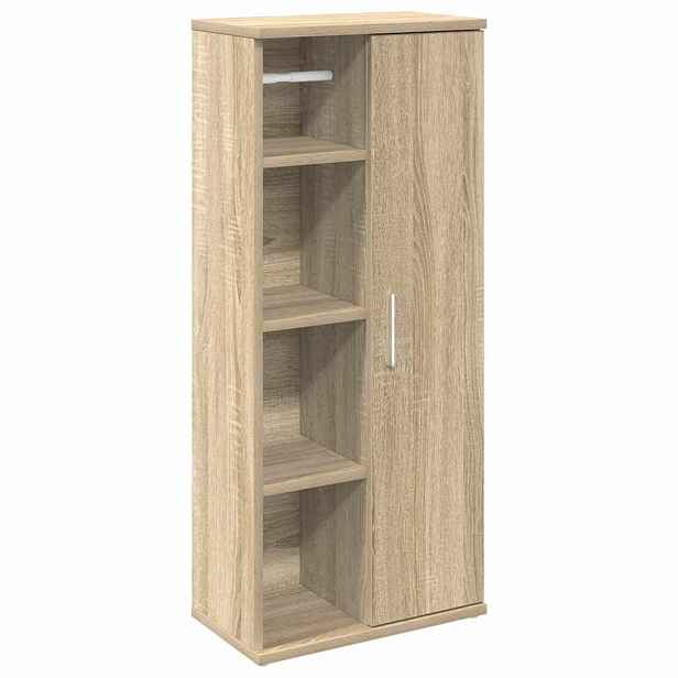 vidaXL Koupelnová skříňka s držákem rolí dub sonoma 39 x 22 x 90 cm