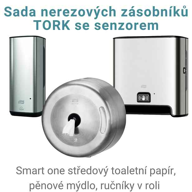 Zvýhodněná sada nerezových zásobníků TORK
