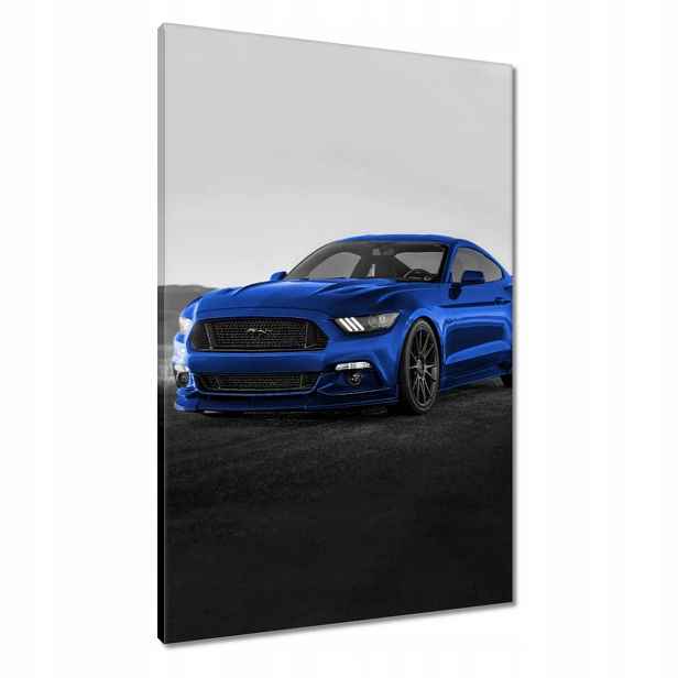 Obrazy 60x90 Modrý Ford Mustang