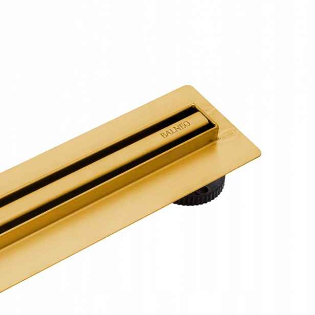 Lineární odtok Balneo 70cm Slim&Low ProLine zlatý