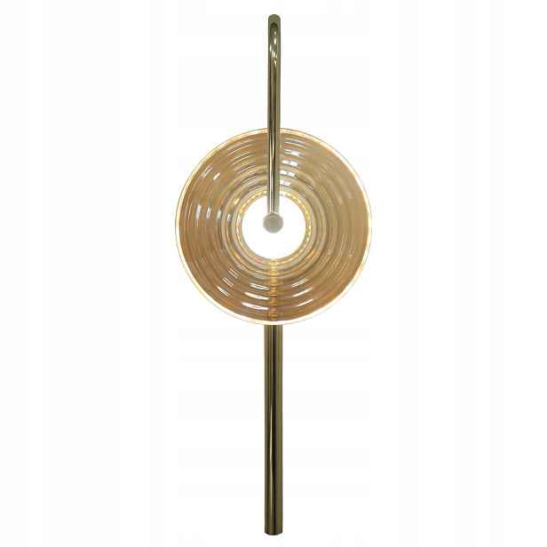 Nástěnné Led svítidlo moderní zlaté jantarové 52 cm Light Prestige