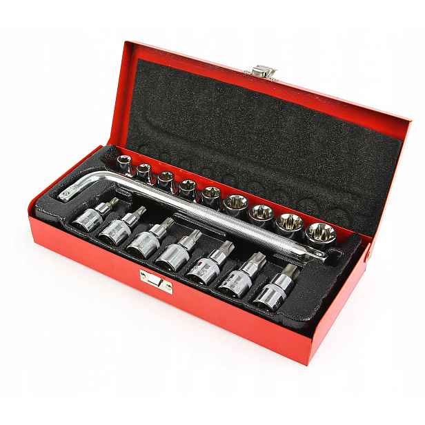 Nastavovací Klíče Torx 1/2" 17ks E10 E24