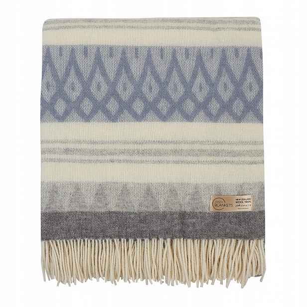 Vlněná Deka teplá pléd 100% vlna 140x200 cm Cozy Blankets