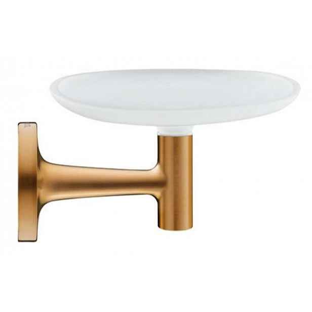 Duravit Starck T - Mýdlenka s držákem, matné sklo/kartáčovaný bronz 0099330400