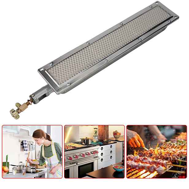 Grily Bbq Infračervený gril Boční hořák Keramický ohřívač