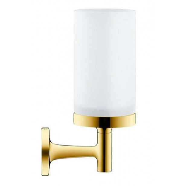 Duravit Starck T - Držák kartáčků a pasty, matné sklo/zlatá 0099313400