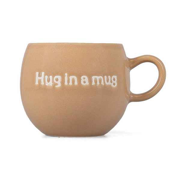 Hnědý kameninový hrnek 420 ml Muggies – Salt&Pepper