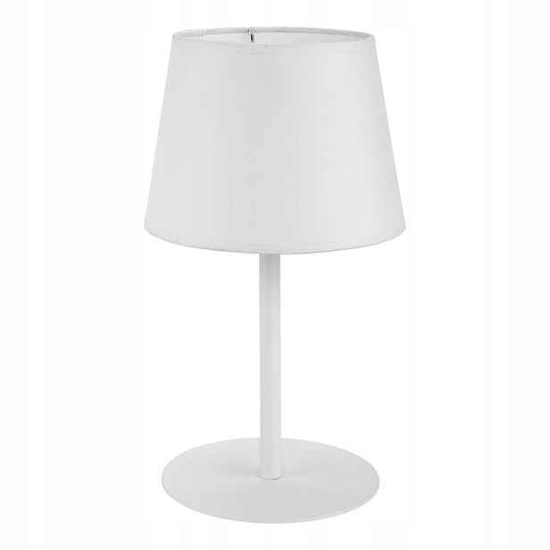 Stolní Noční stolní lampa Maja Bílá E27 Metal Látka 36 cm Tk Lighting